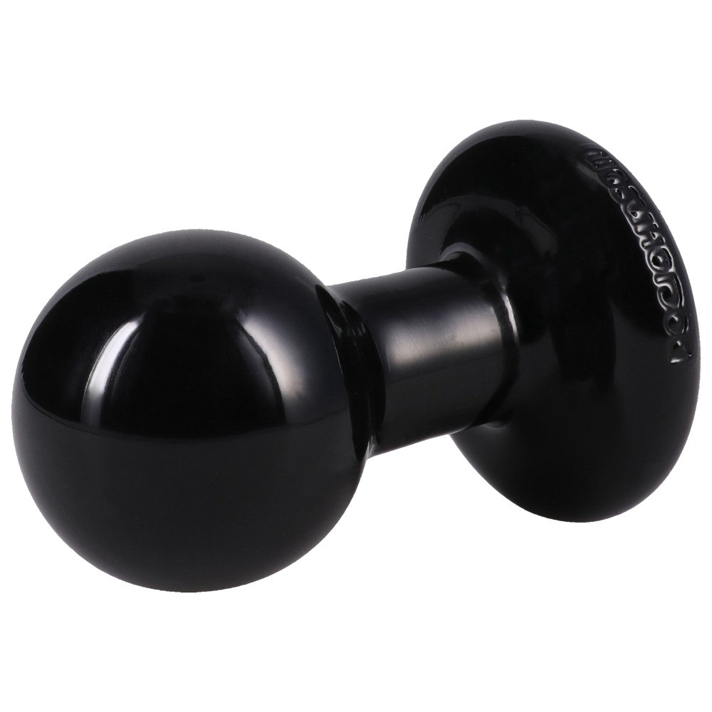 Round Butt Plug Large - Black