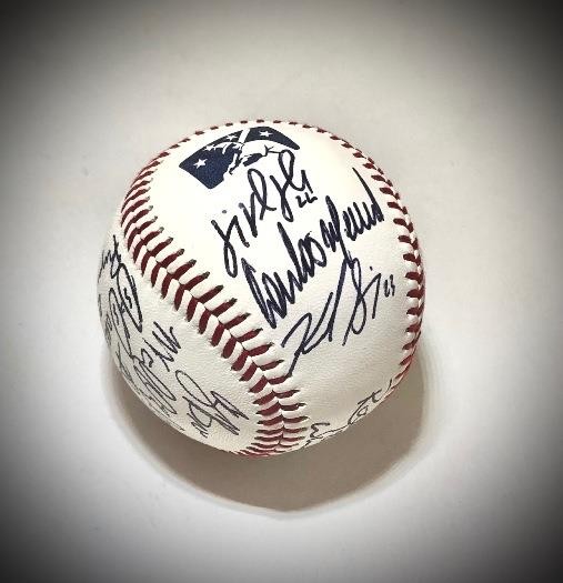 2016 CAROLINA MUDCATS TEAM SIGNED BASEBALL w/ CASE + ROSTER BREAKDOWN