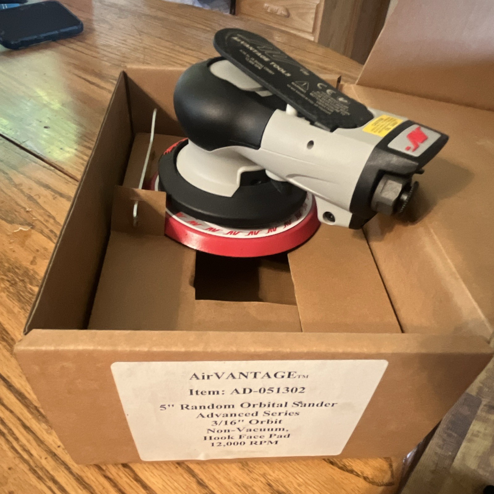 Orbital sander AirVANTAGE 5in Dual Action 3/16 Orbit 12000 RPM AD-051302