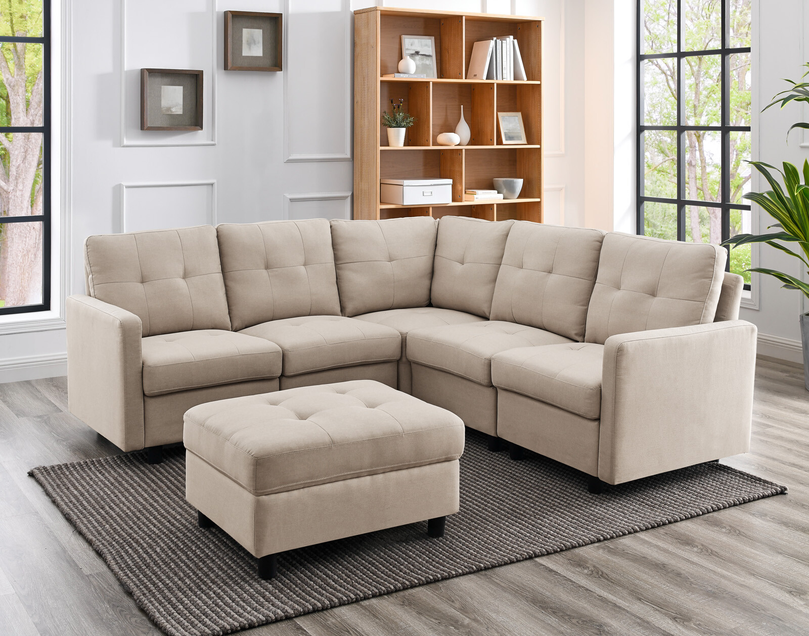 Modular Sectional Sofa Set DLY Couch Modern Fabric Upholstered Sofa Living Room