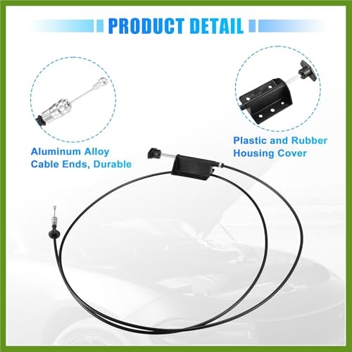 Hood Release Cable for Dodge D150 D250 W150 W250 Ramcharger 1981-1993 for