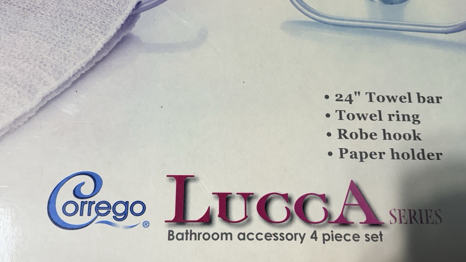 Bathroom Accessory Set Of 4 - Missing A Handle Of Paper Holder - New Never Used