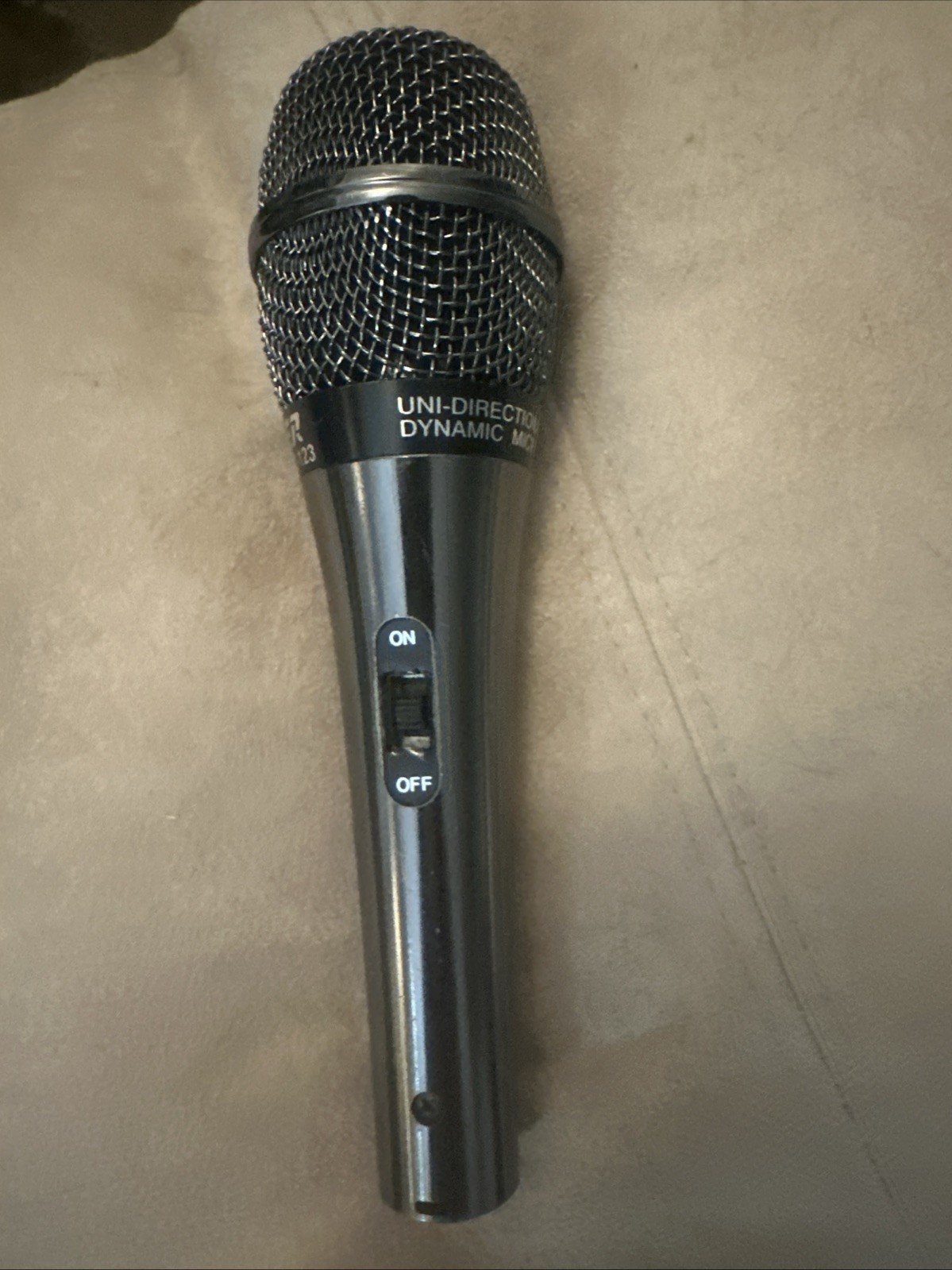 ER MC-123 Dynamic Uni-directional Microphone Black Recording 600 Ohms Tested
