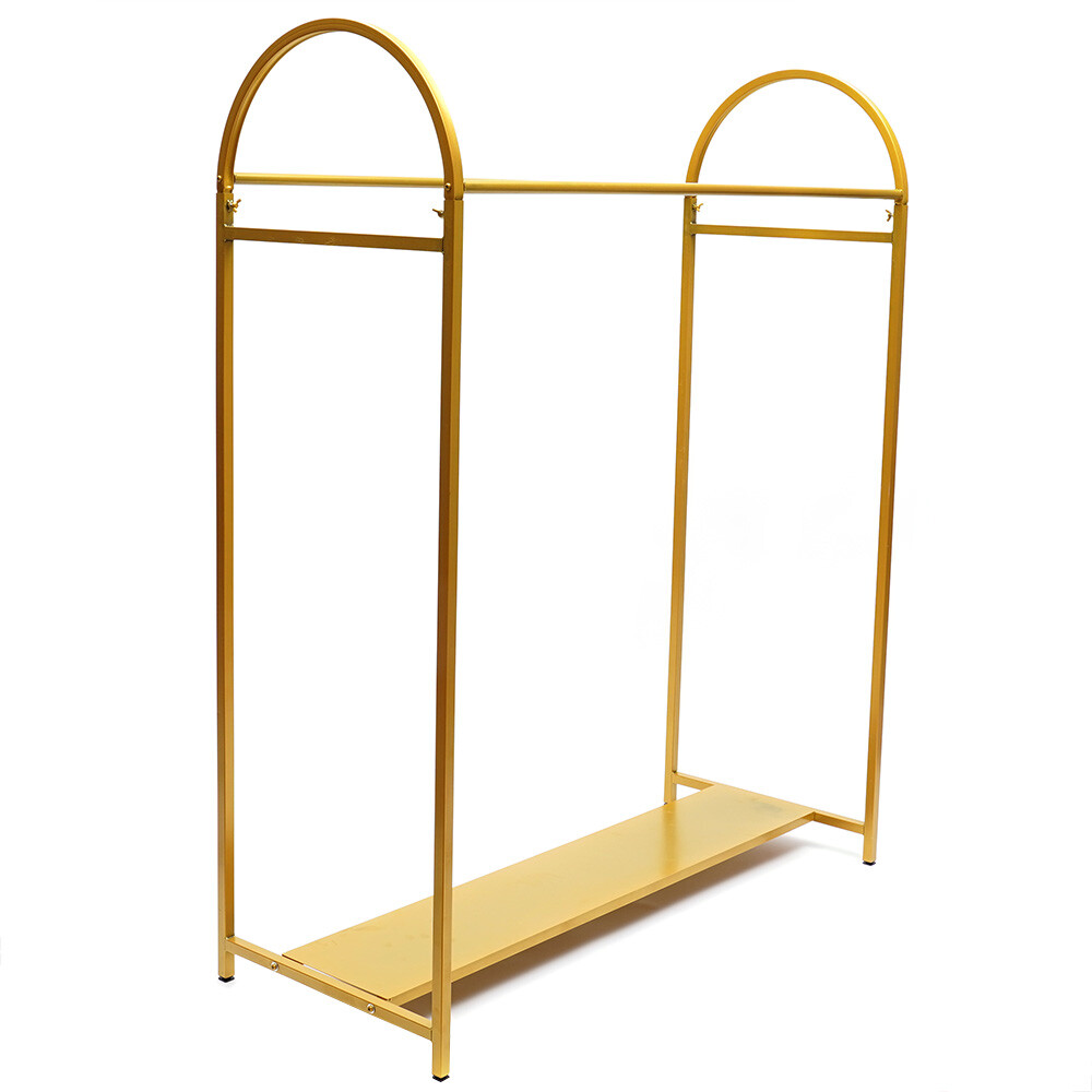 Metal Garment Rack Closet Organizer Stand Clothes Rod Wardrobe Garment Organizer