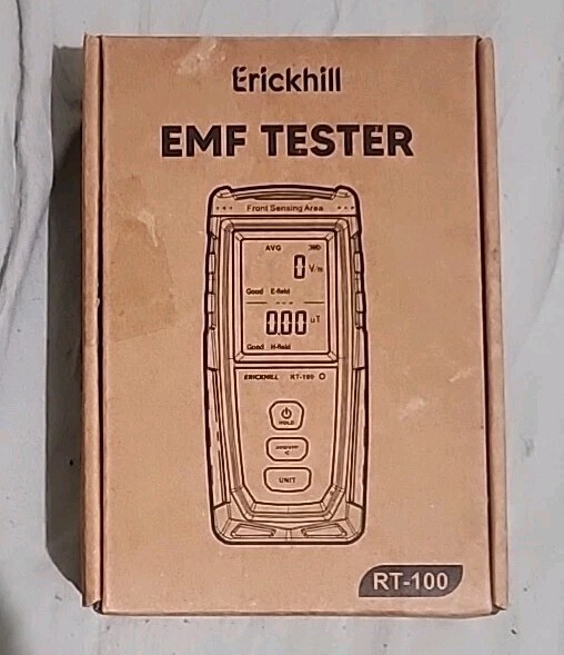 ERICKHILL EMF Meter Rechargeable Digital Electromagnetic Field Radiation Dete...