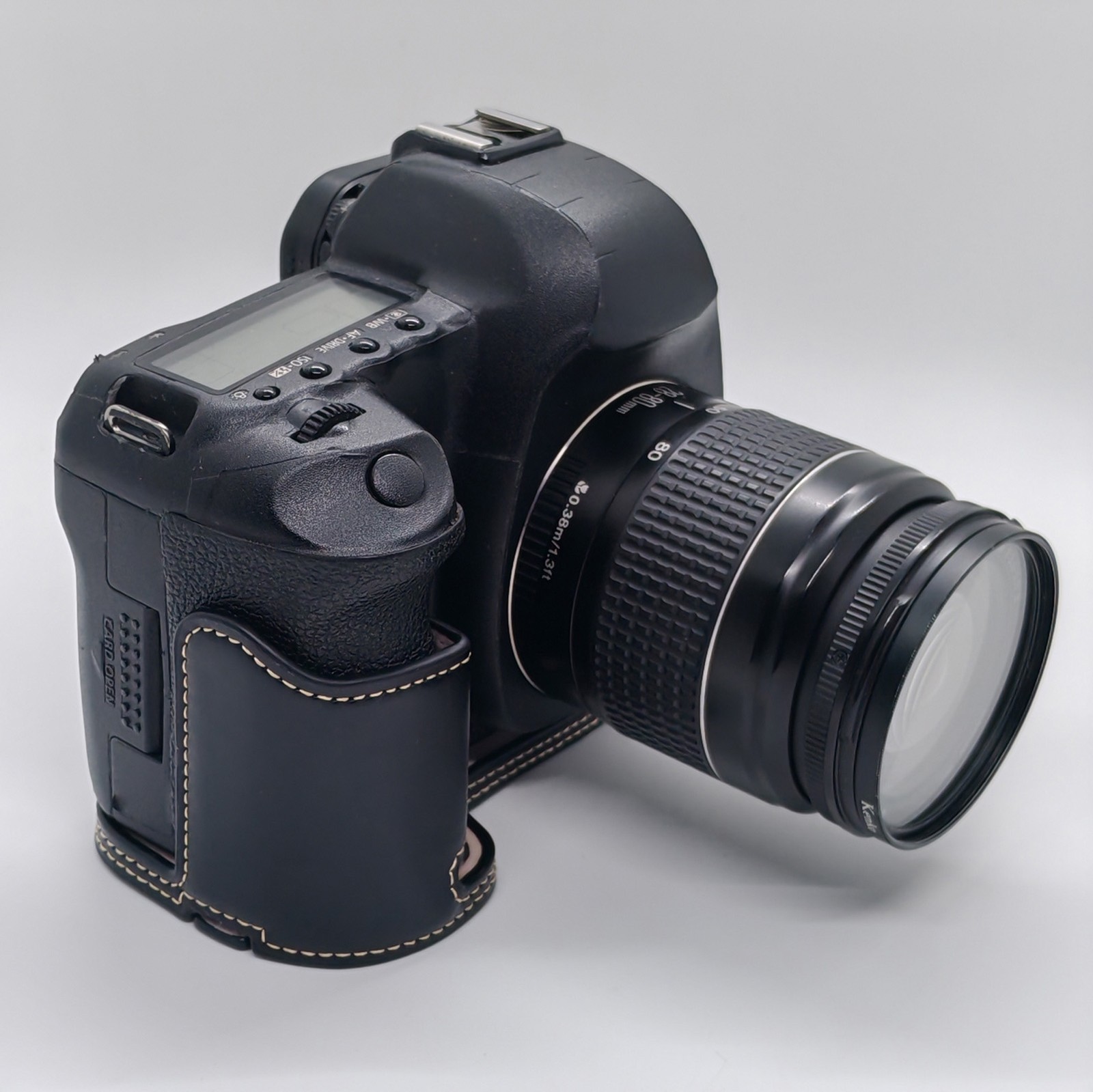Leather Half Case for Canon EOS 5D III II 5D3 5D2 Camera Protect Grip