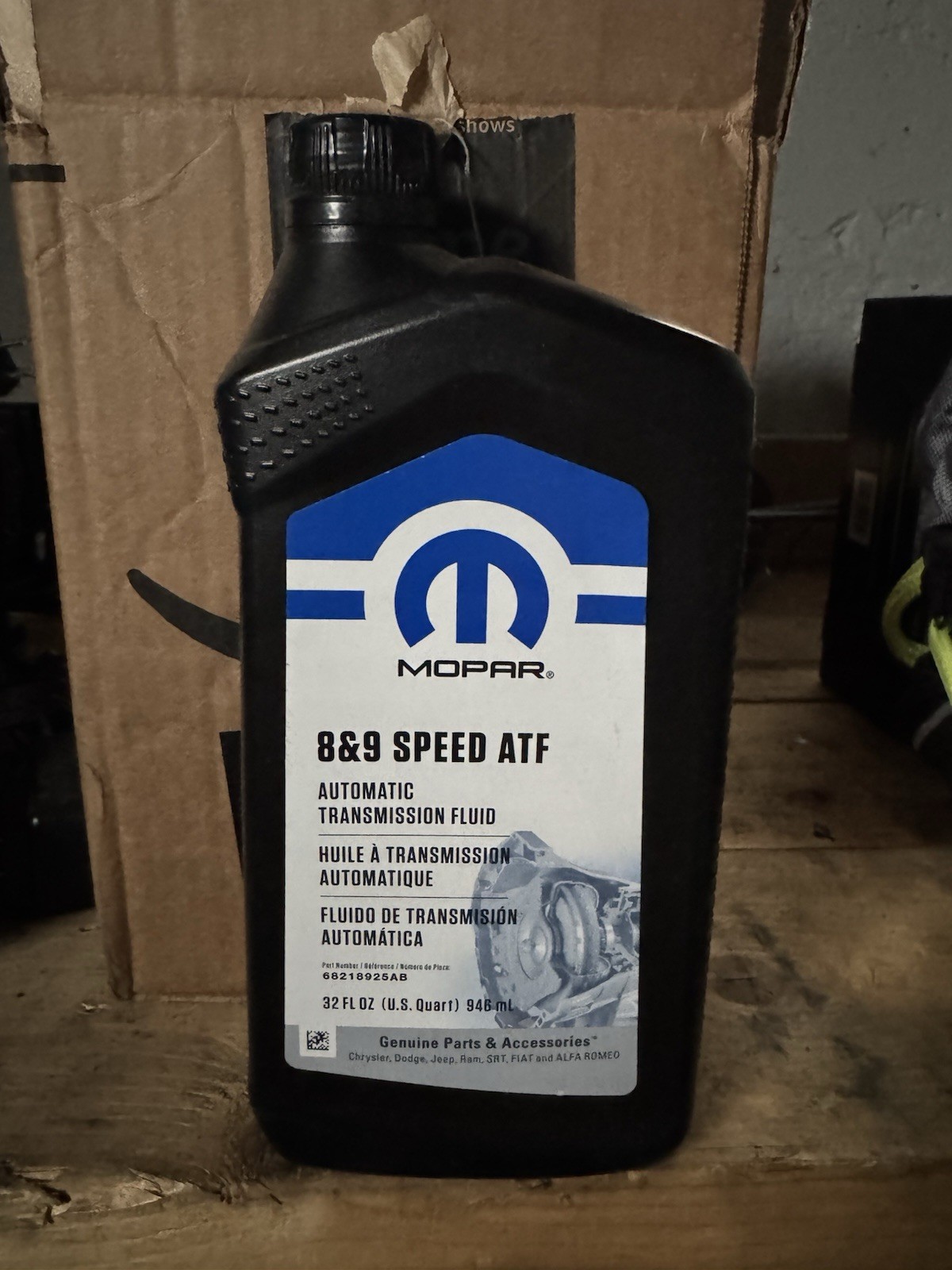 Mopar Chrysler Dodge Jeep Ram 8 and 9 Speed Automatic Transmission Fluid New OEM