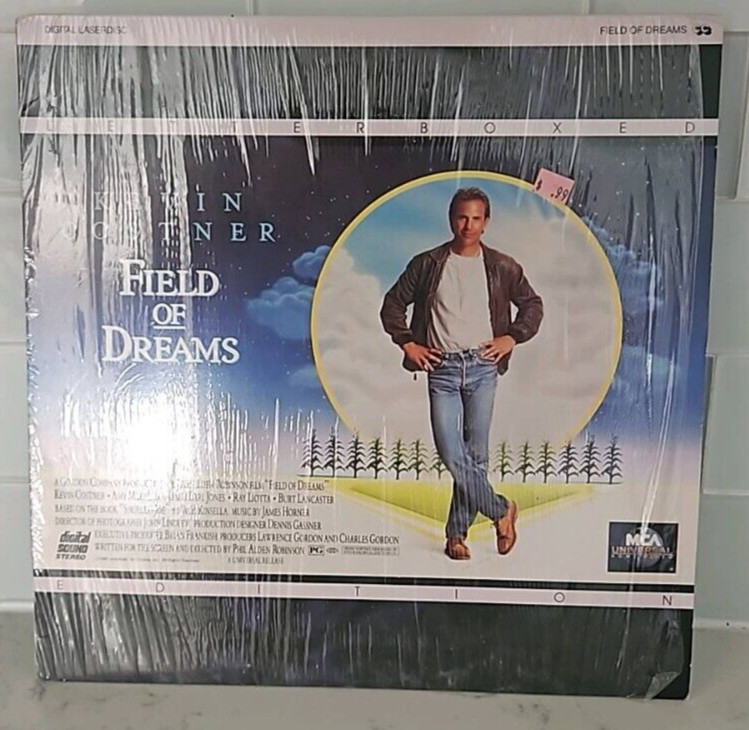 Field Of Dreams Letterbox Kevin Costner Universal Laser Disc.
