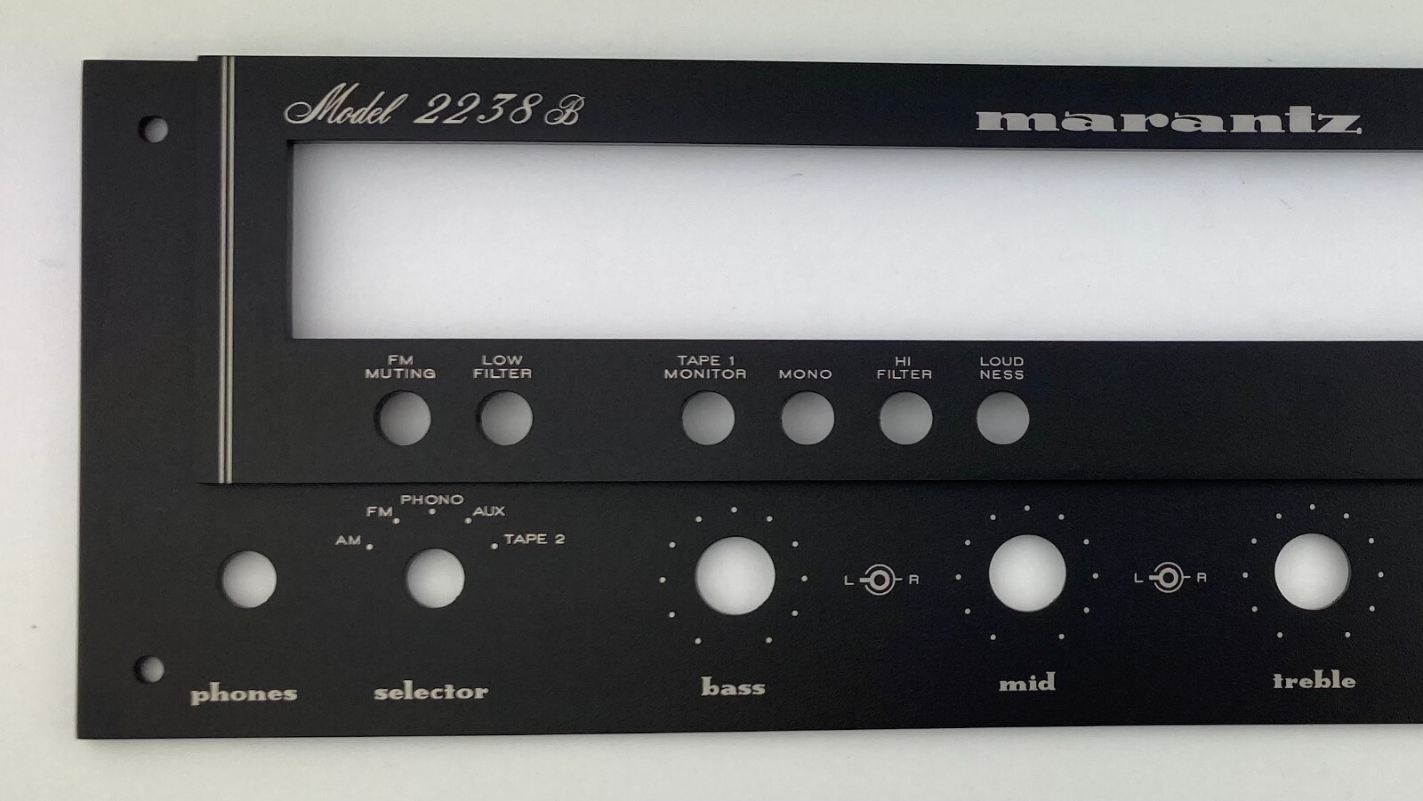 New! Marantz 2238B 2238 B  Receiver Front Panel Faceplate (Face Plate) Black B