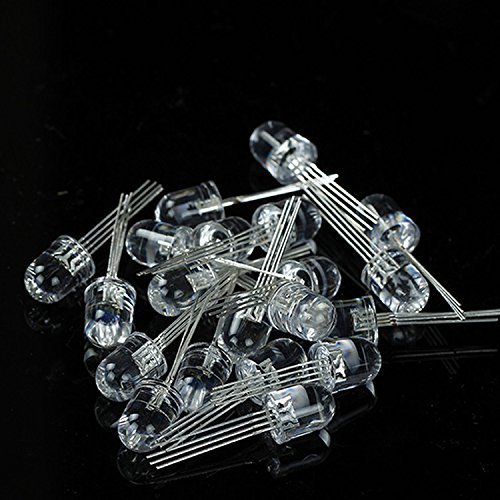 10PCS LED RGB 10MM common cathode 4-PINS Super Bright Bulb Lamp