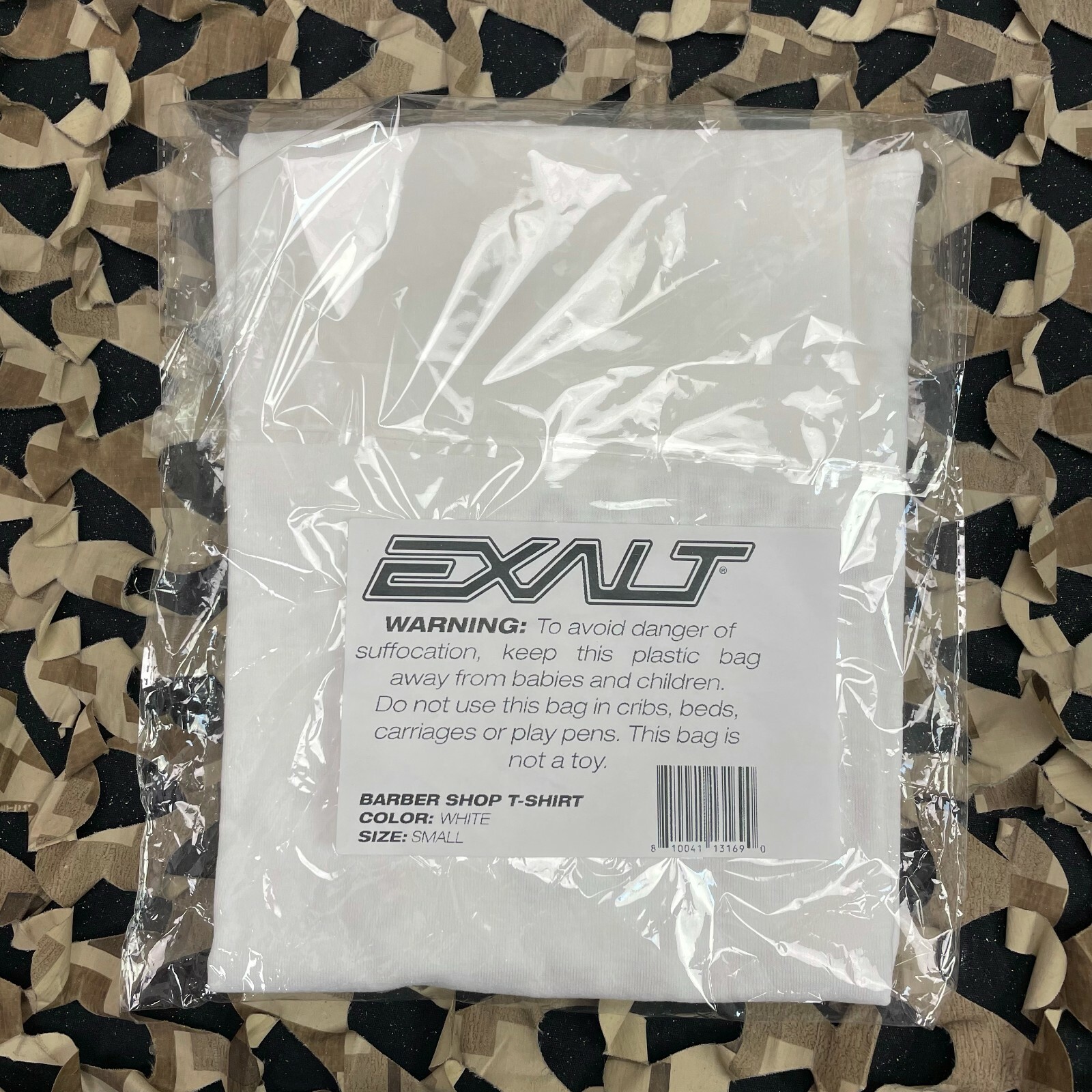 NEW SMALL Exalt Barber Shop Paintball T-Shirt - White