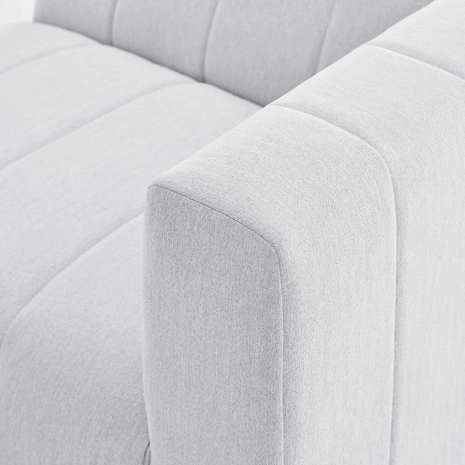 Modway Bartlett Upholstered Fabric Right-Arm Chair in Ivory