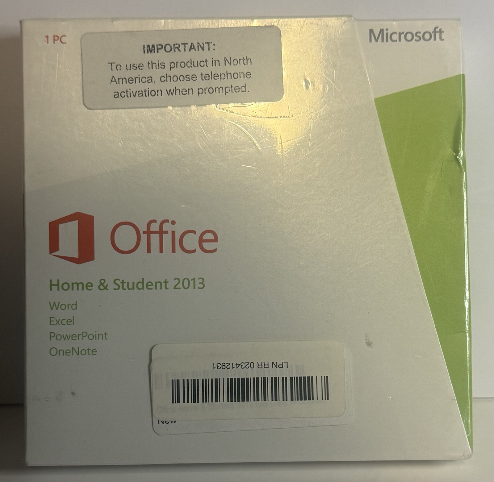 Microsoft Office Home & Student 2013 1 PC Sealed Retail Box Word Excel