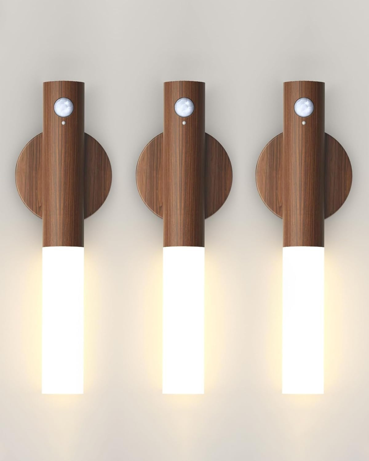 Battery-Operated Motion Sensor Night Lights: 2200Mah Rechargeable Wall Sconces M