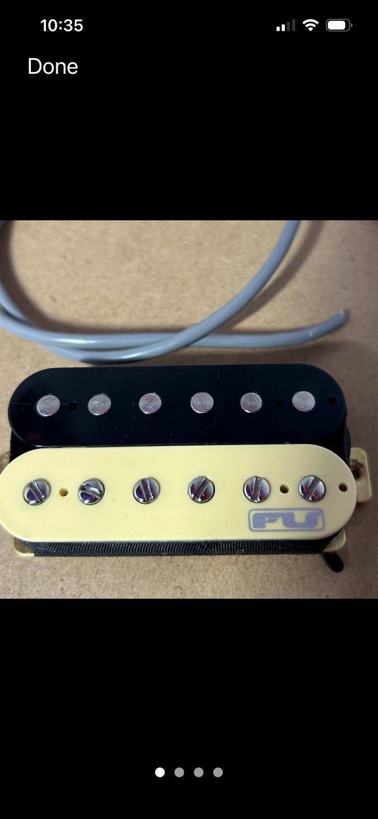 FU-Tone Humbucker Bridge Position Zebra