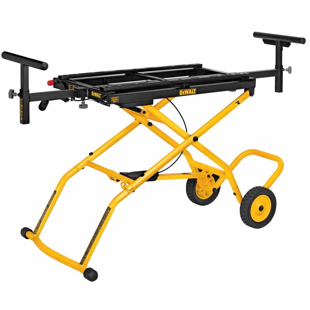DeWalt DWX726 Compact Vertical Steel Three-Position Rolling Miter Saw Stand