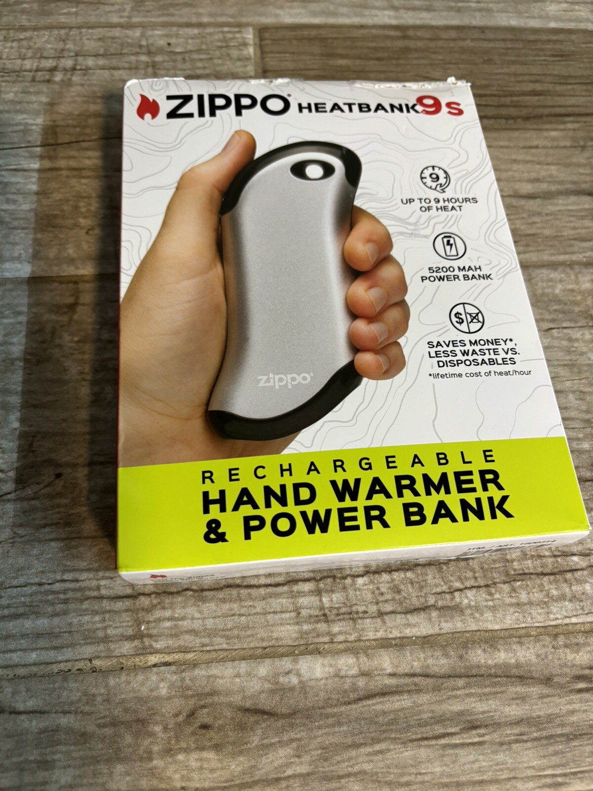 Zippo - Heatbank 9s - Rechargeable Hand Warmer & 5200 MAH Power Bank