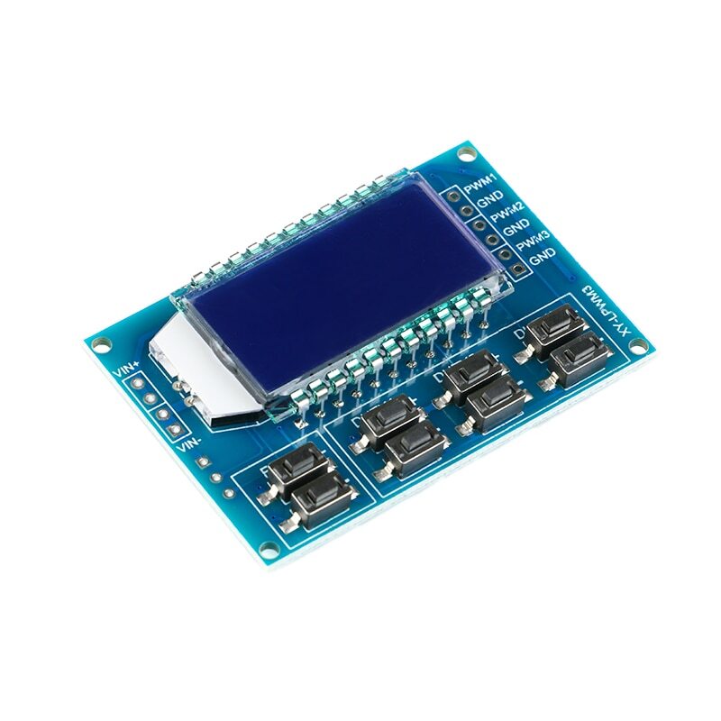 1pcs 3-way Signal Generator Adjustable PWM Pulse Frequency Module LCD Display