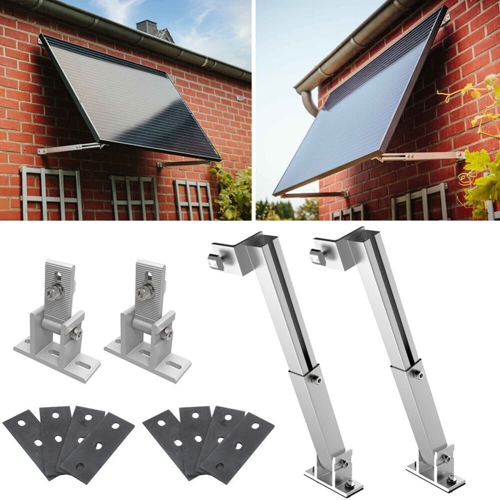 Solar Panel Roof Bracket Mounting Stand 15-30??-Adjustable Pv Fixings 1 Pair