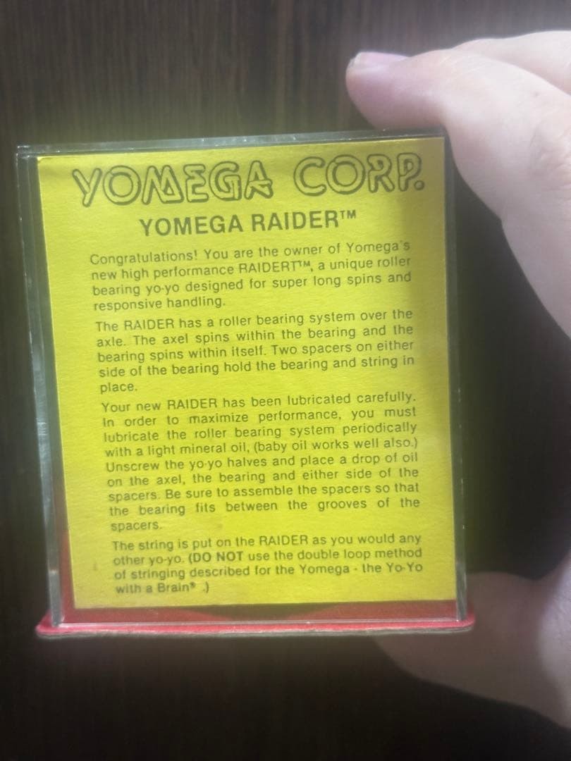 Vintage Yomega Raider yo-yo