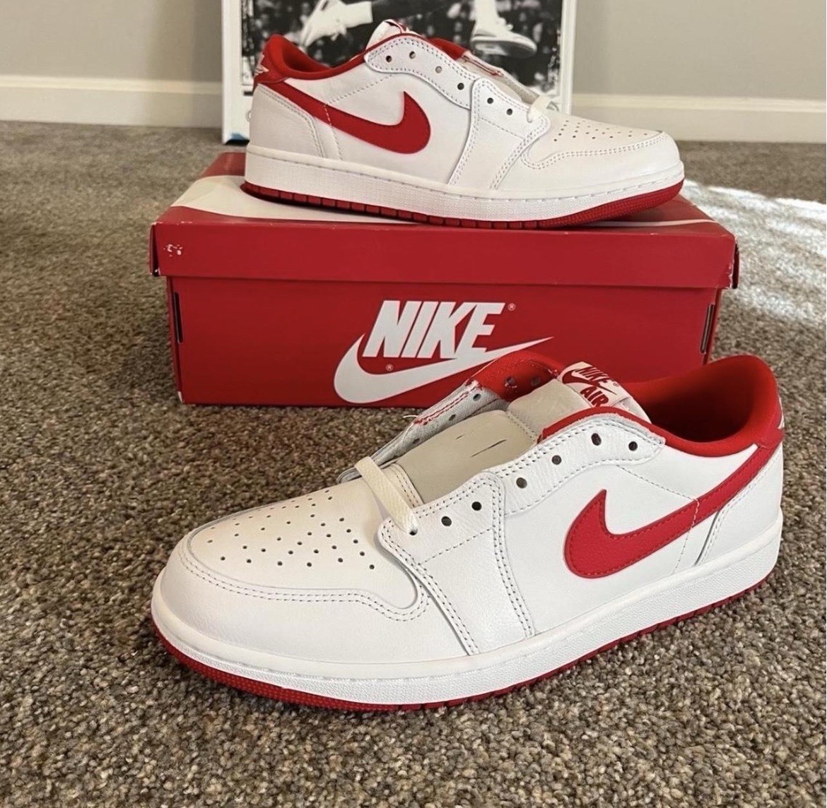 Size 10 - Air Jordan 1 Retro OG Low University Red