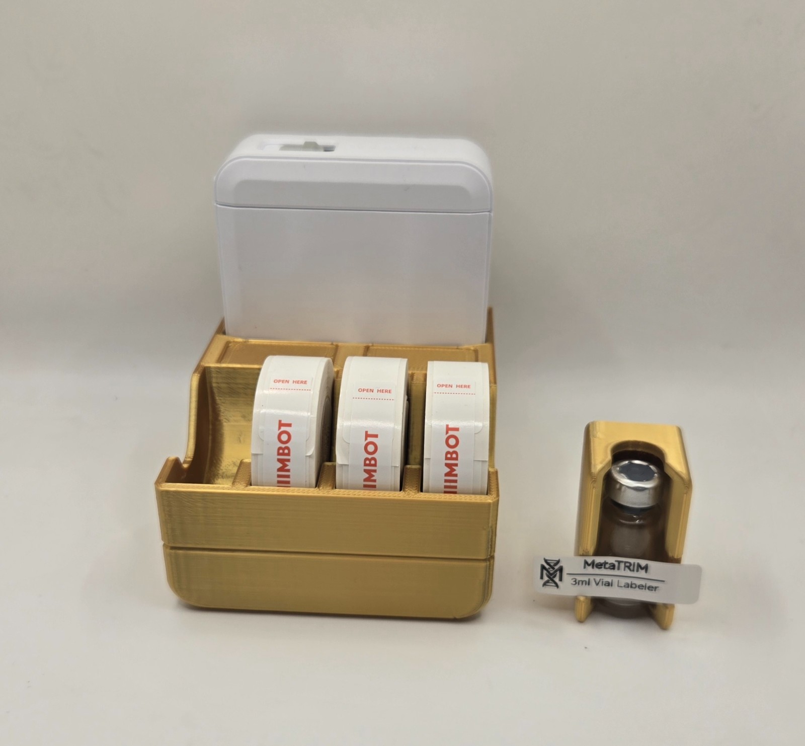 Niimbot D110 Storage Station + 3ml Peptide Vial Labeling Tool for Alignment