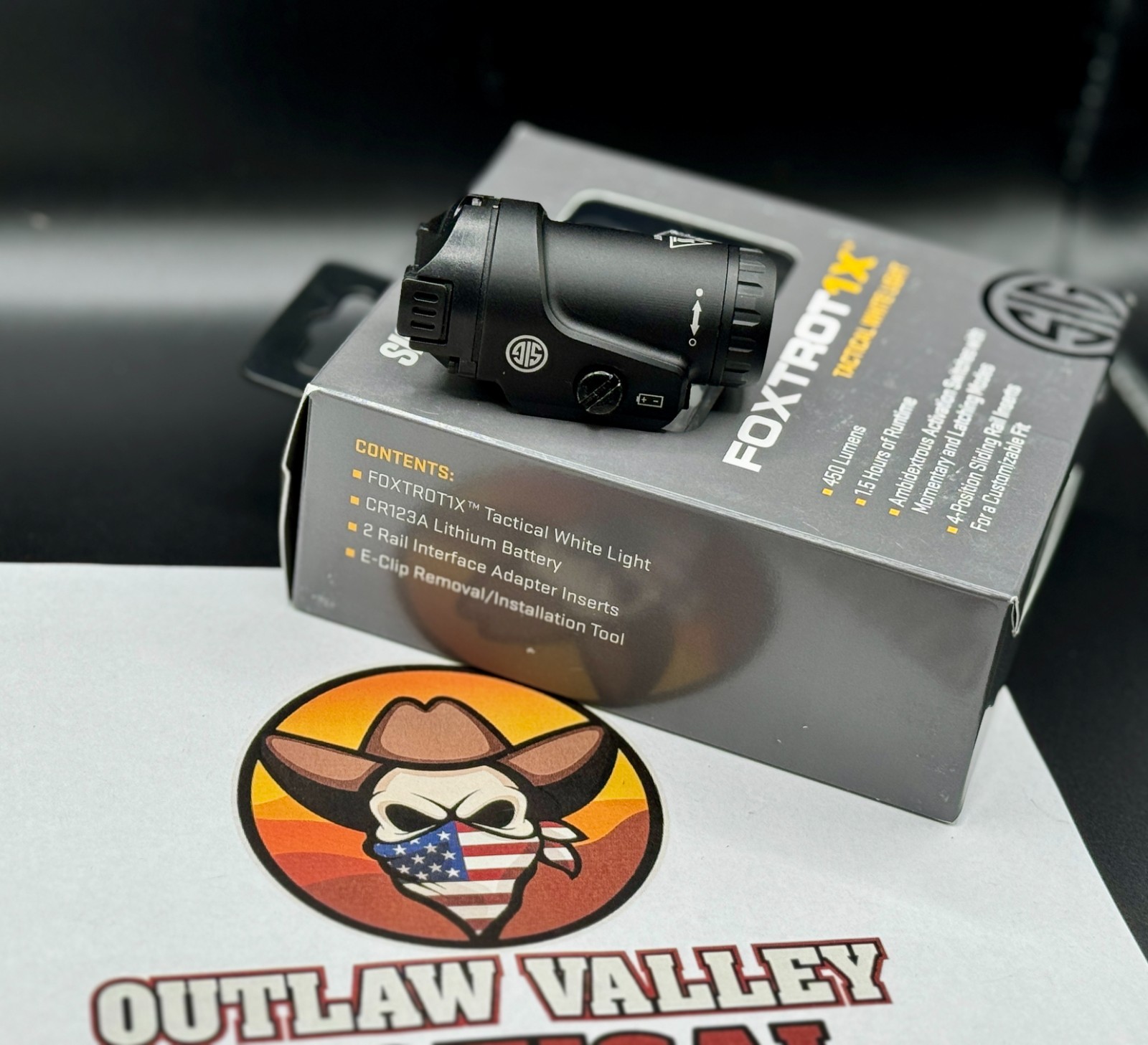 SIG SAUER FOXTROT1X Weapon Mounted Light SOF12001 450 Lumens