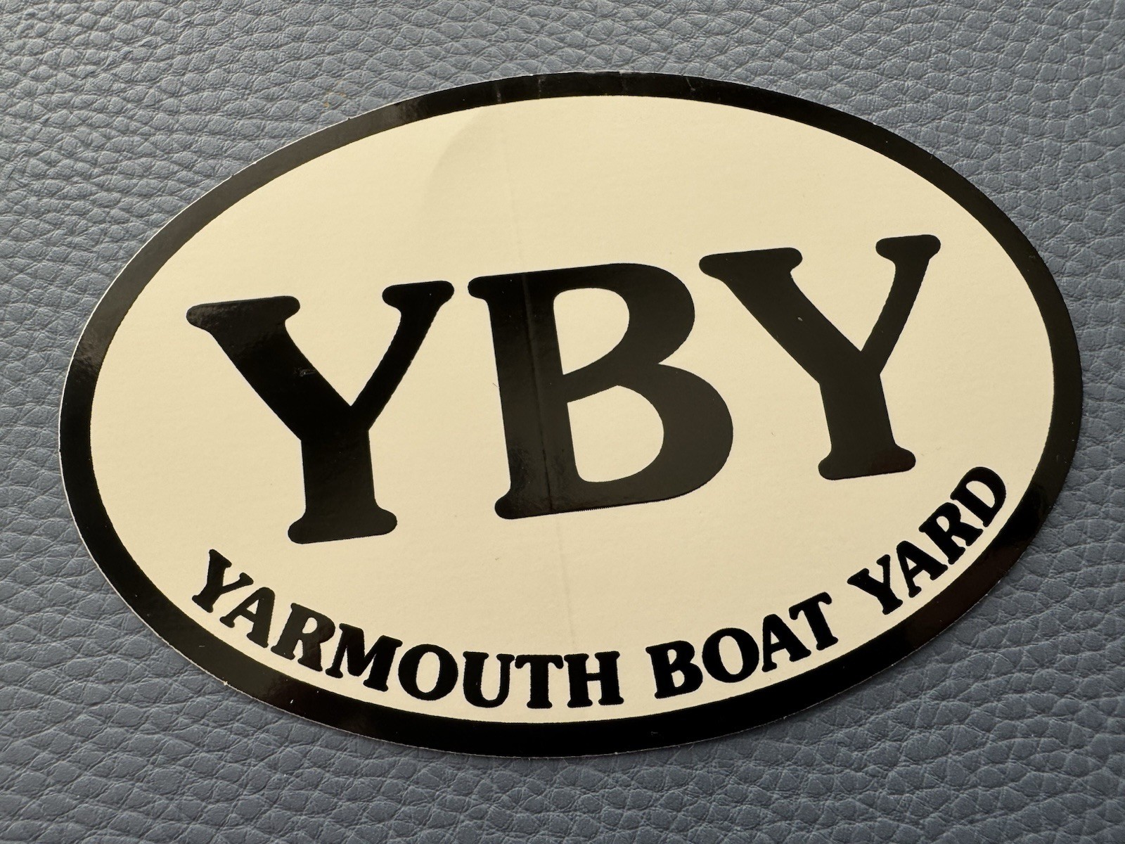 Yarmouth Boat Yard YBY MAINE Glossy STICKER Decal MARINE PROMO TRAVEL TOURISM