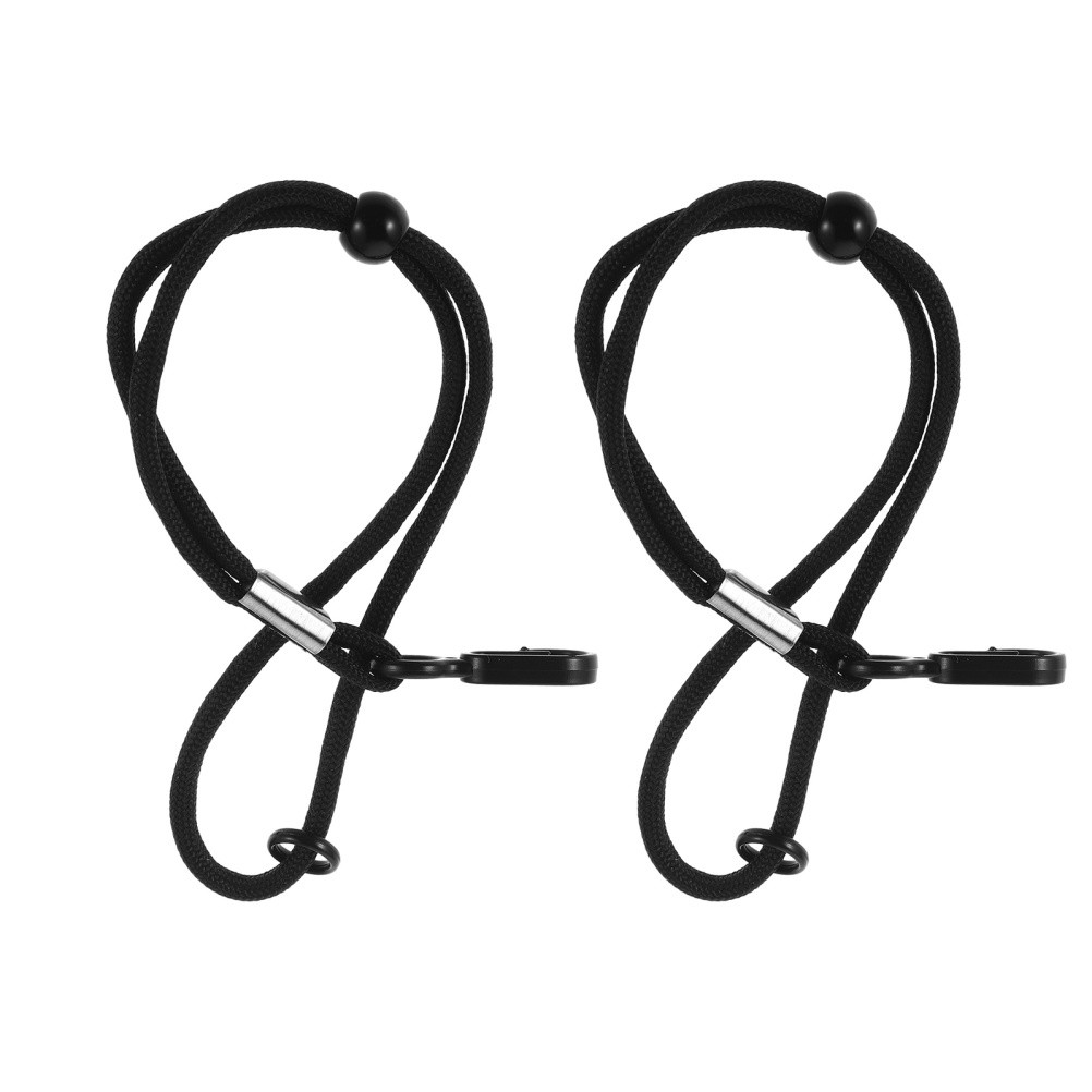 1 Pair Elastic Ski Glove Leash, Adjustable Winter Gloves Wrist Straps Skiing