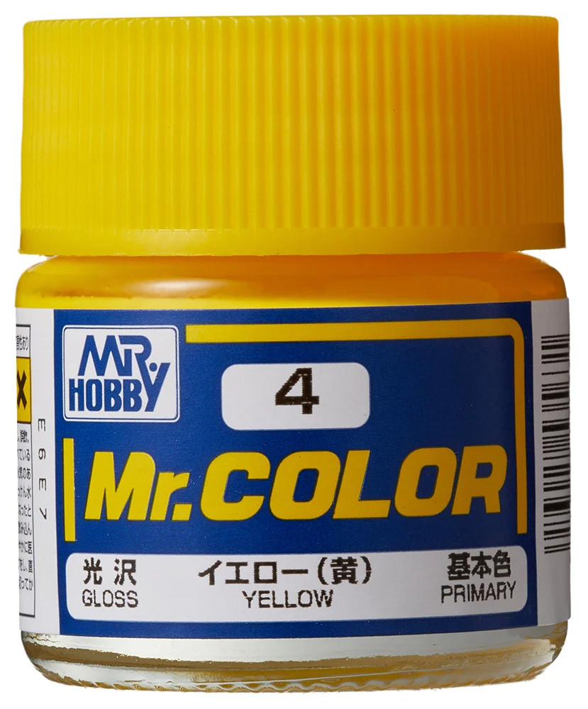 Mr. Hobby Mr. Color Lacquer C004 Gloss Yellow C4 10ml