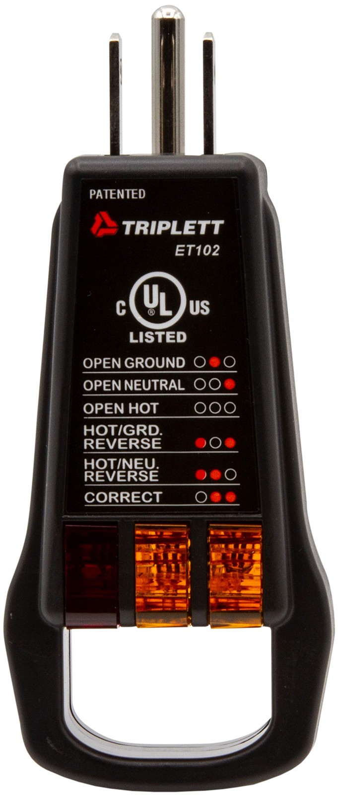 Triplett ET102 Standard Outlet/Receptacle Tester with 5 Visual ET102,