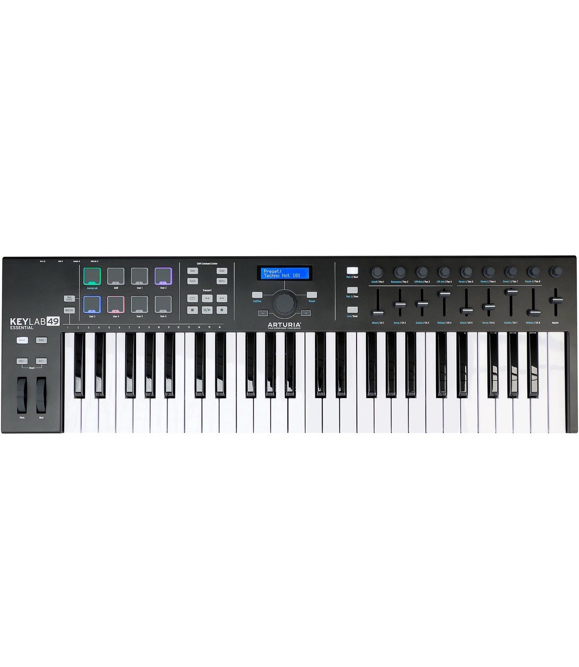 Arturia KeyLab Essential 49 Keyboard Universal MIDI Controller Black NEW READ!