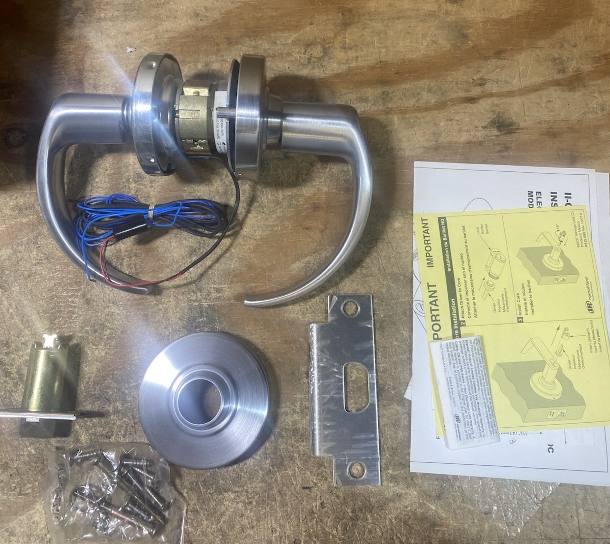 Schlage ND80JD-EU-SPA-626 Electrified Storeroom Lock, Fail Secure Satin Chrome