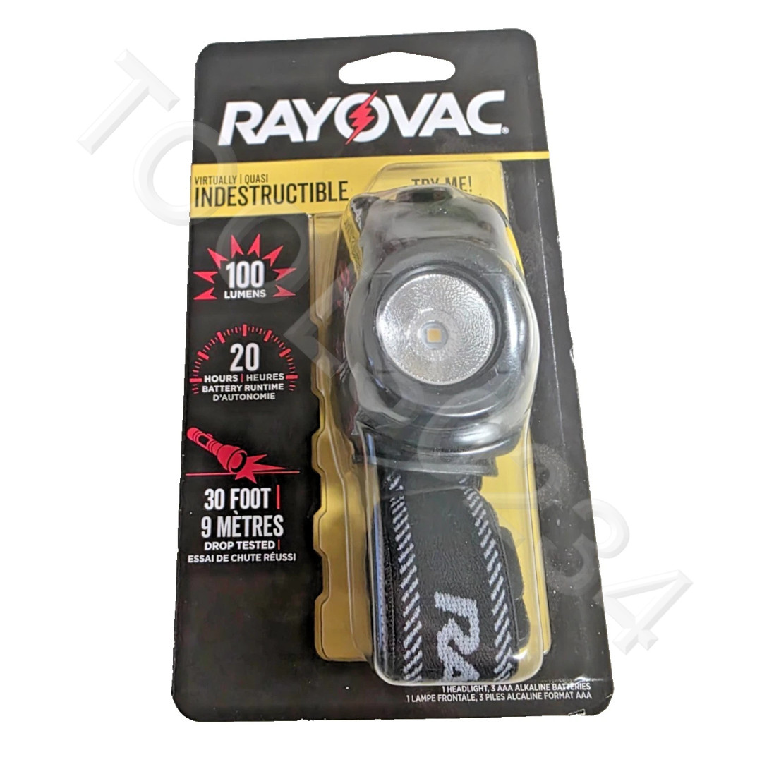 Rayovac DIYHL3AAA-BXTB Virtually Indestructible Headlight