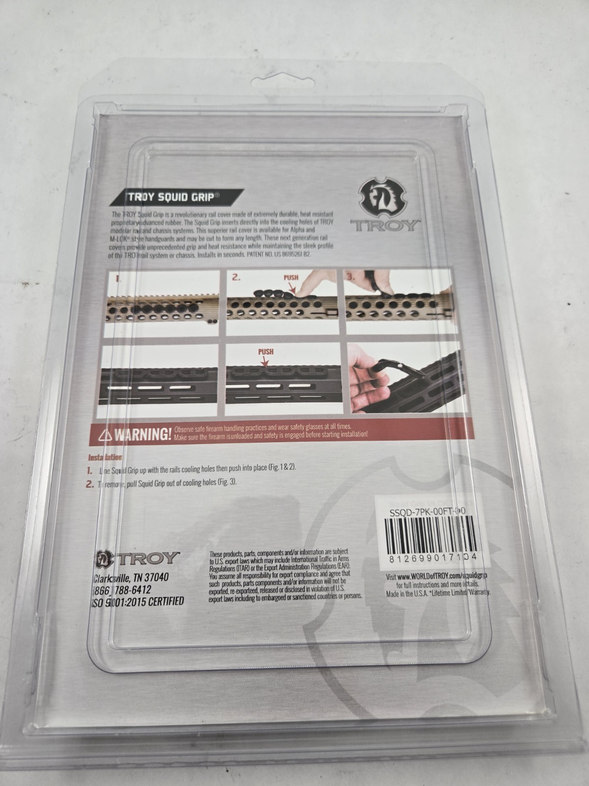 New TROY Industries Squidgrip Squid Grips 7 pack FDE