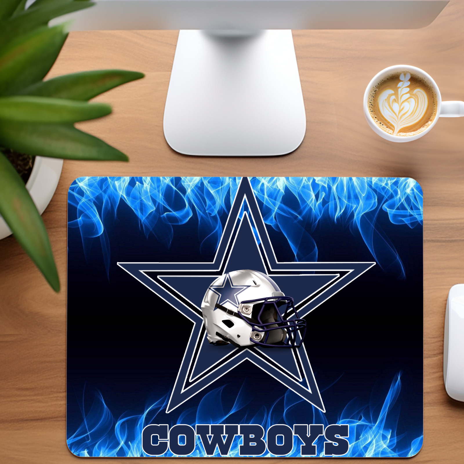 Dallas Cowboys Custom Non-Slip Neoprene Mouse Pad Home Office