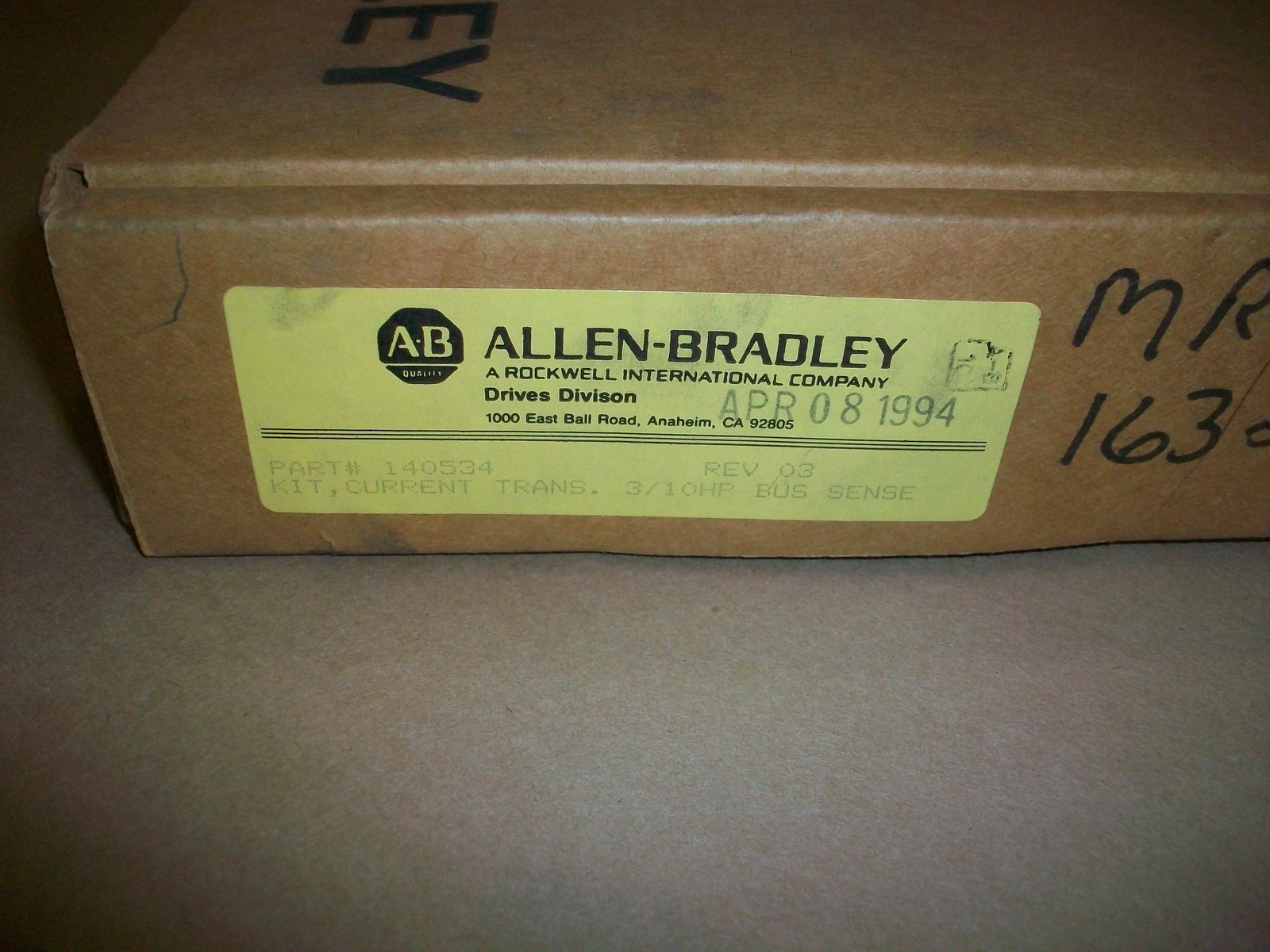 Allen Bradley Current Transformer Kit 140534    Rev 03   NEW
