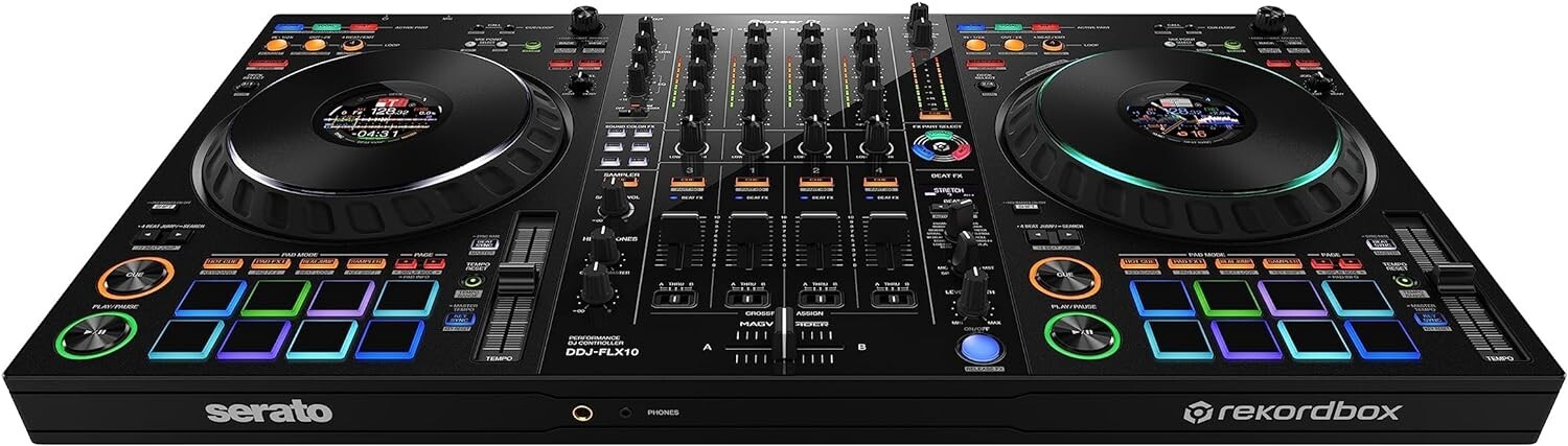 NEW Pioneer DJ DDJ-FLX10 4-Channel Controller 4-deck Controller, 2 x 8 Jogwheels