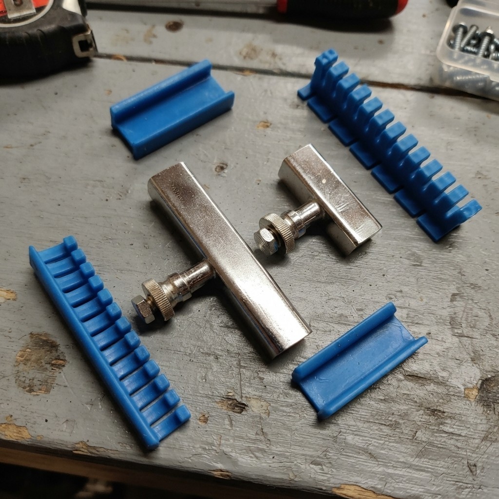 6-Piece Nylon Paintless Glue Puller Tabs for Quick Dent Repair - Auto Tool Kit