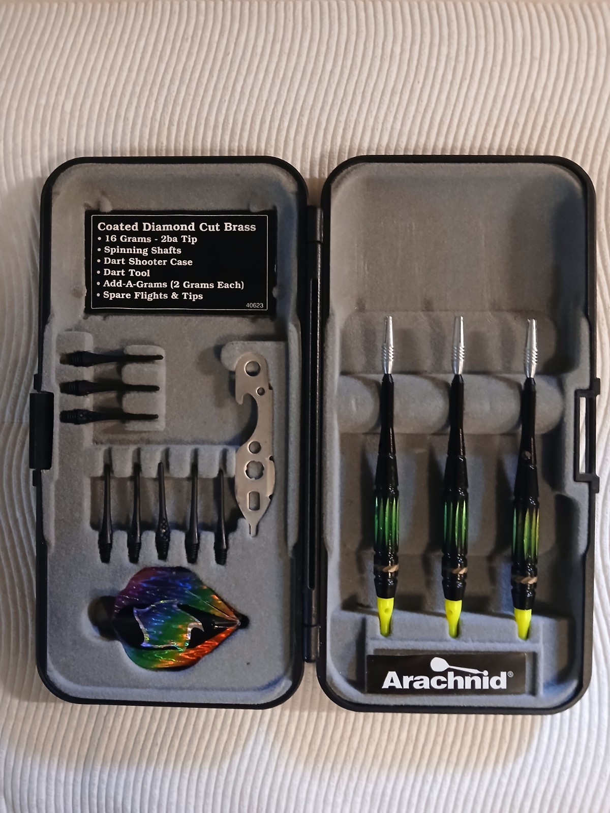 Arachnid Soft Tip Darts Set with Carry Case/tips Accessories for Home or Bar Use