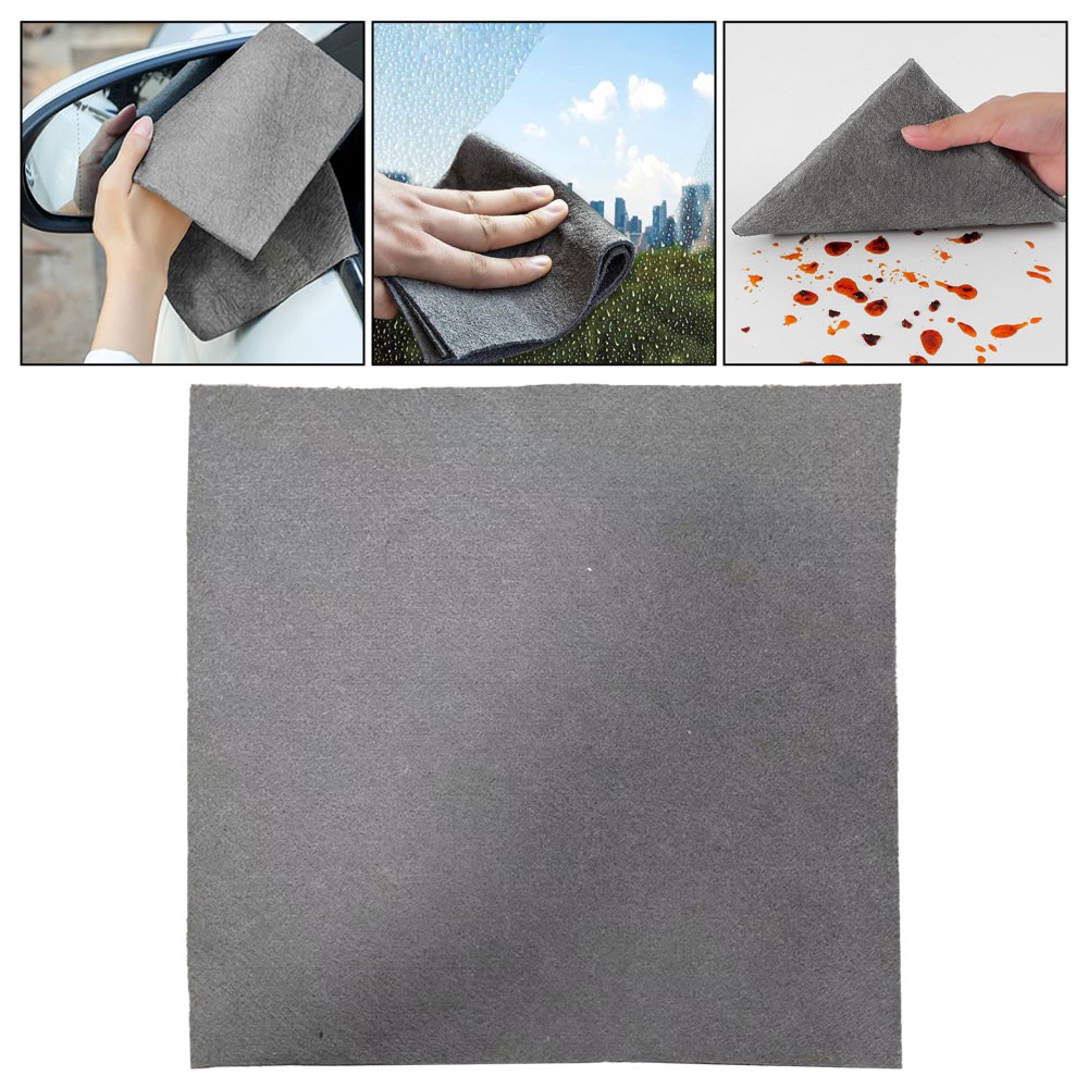 Thickened Cleaning Cloth Microfiber Glass Clean Towel Reusable Washable Lint-fTL