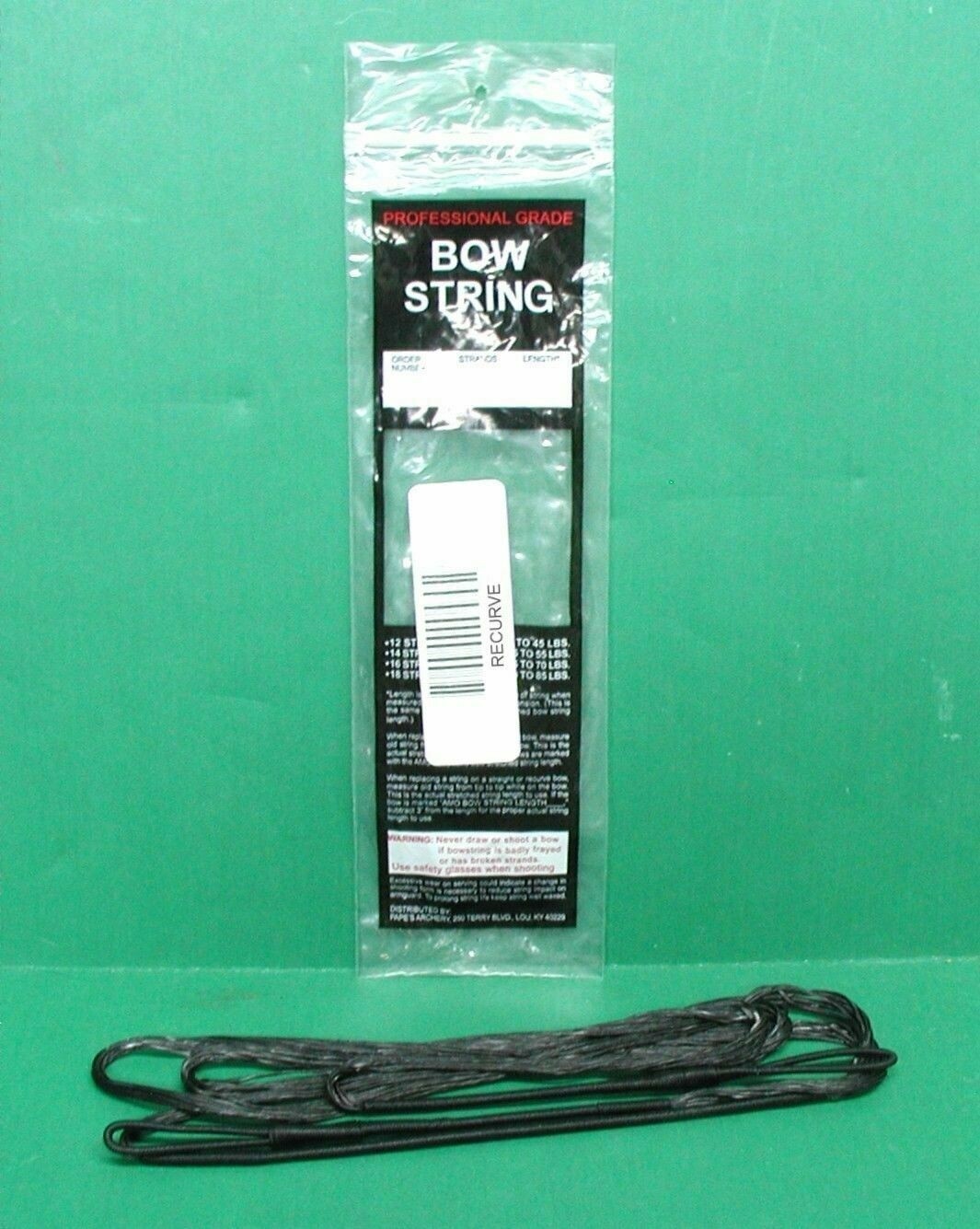 New Papes Professional Grade Recurve Bow Replacement String - 50" AMO 16 st B50