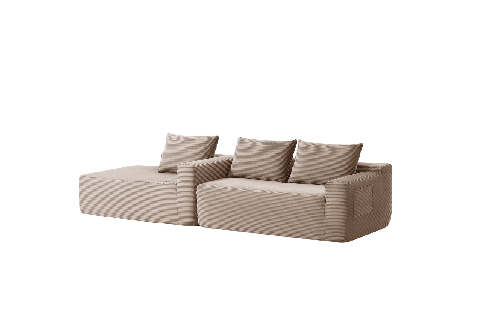 96.9"Cloud Sectional Couch with L-Shape Chaise,Modern Modular Sofa with Deep Sea