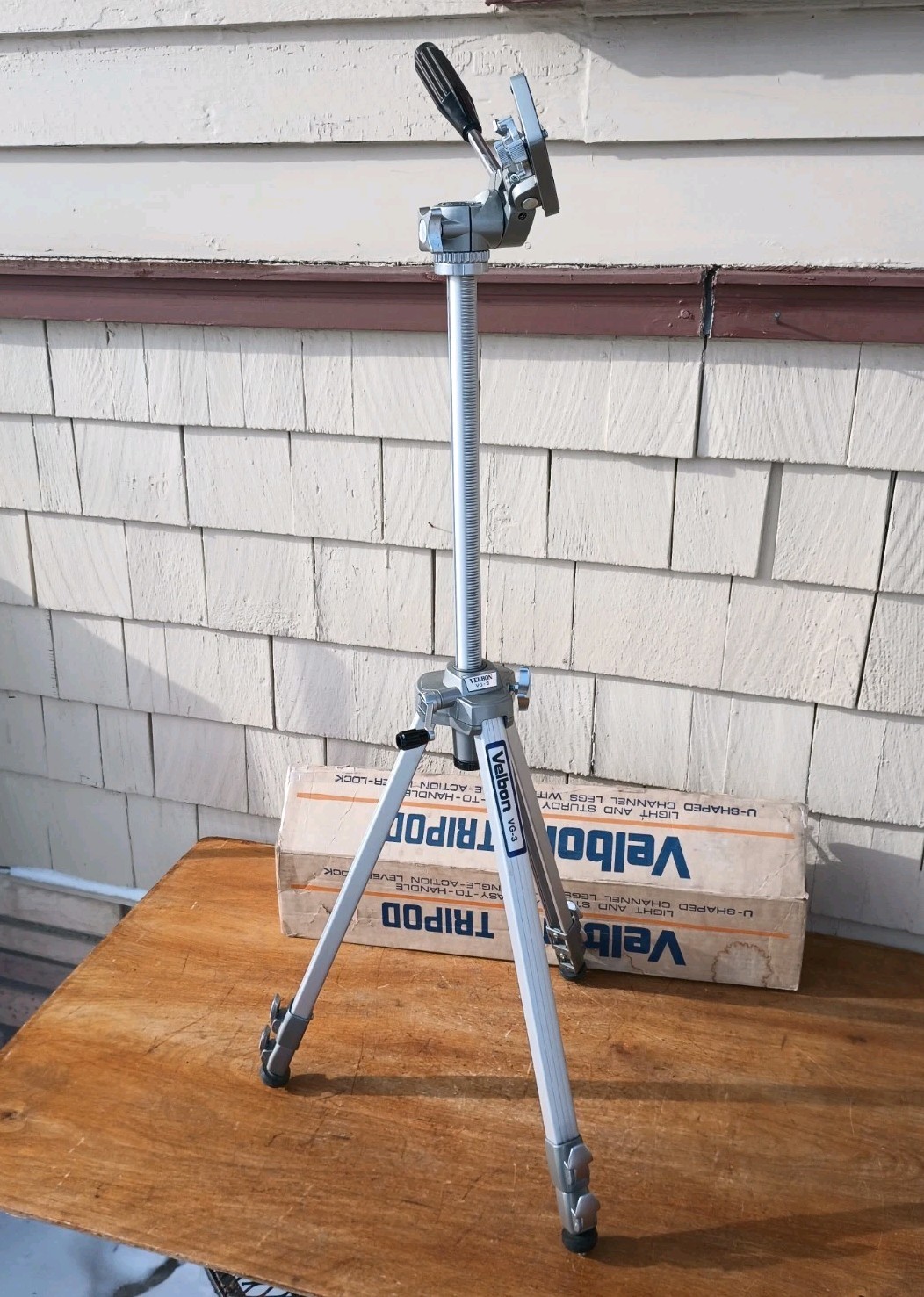 Vintage Velbon VG-3 Adjustable Tripod