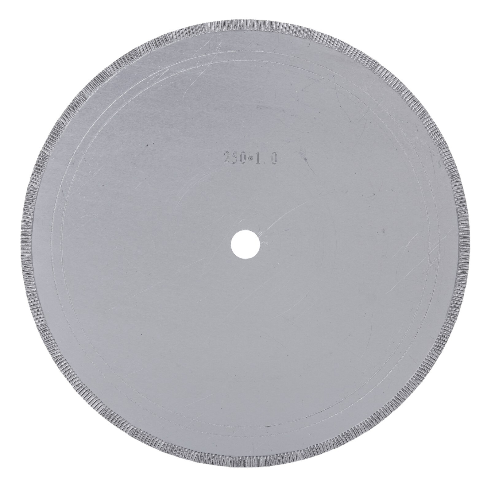 10" inch 250mm Diamond Lapidary Saws Blade Notched Rim Rock Slab Tools Arbor 5/8