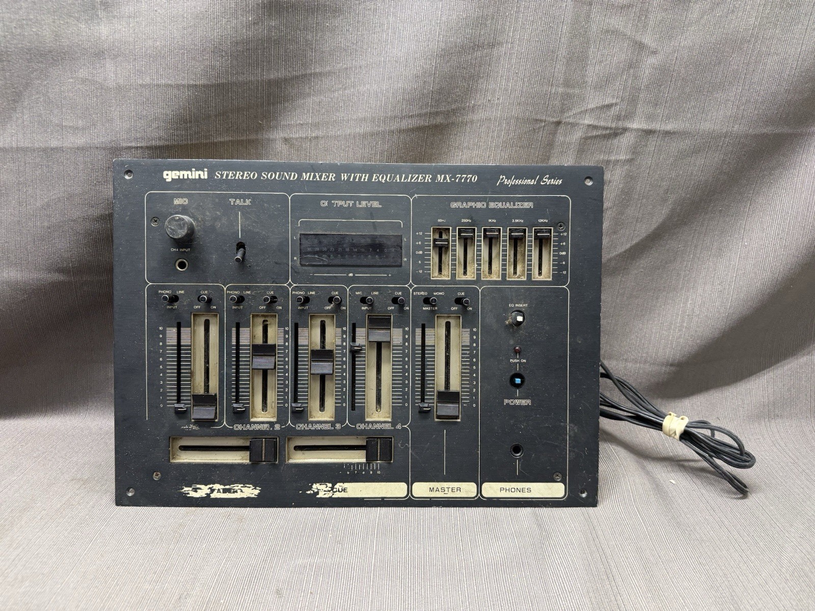 Gemini Stereo Sound Mixer With Equalizer #MX-7770 *NOT TESTED*