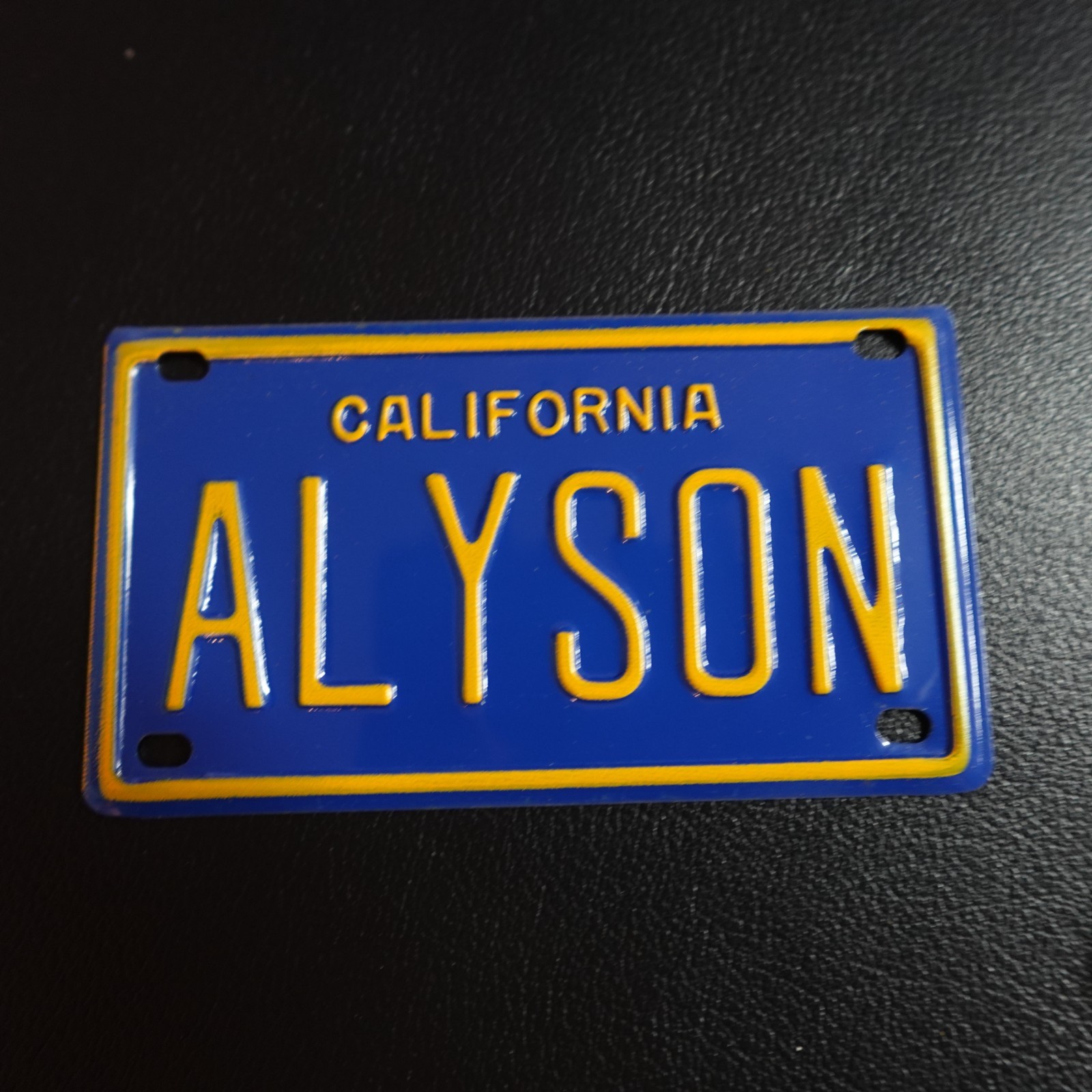 Alyson Mini License Plate Personalized Name California Novelty Gift Kids Bike