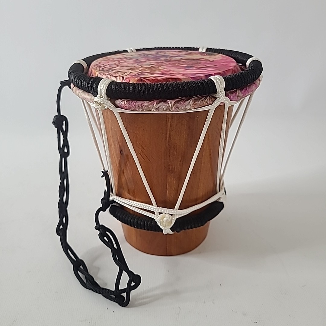 Moroccan Djembe Bongo Drum Tam Tam Goat Skin Wood Handcrafted