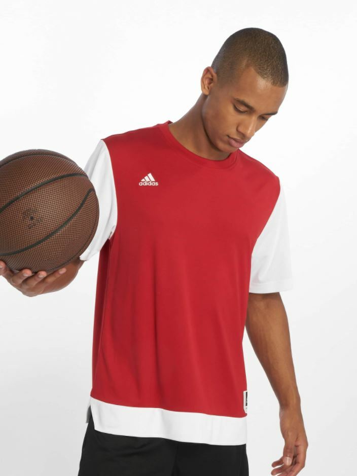 NEW MEN'S ADIDAS BASKETBALL CRAZY EXPLOSIVE SHOOTER SHIRT ~ MEDIUM  #BQ7794 RED