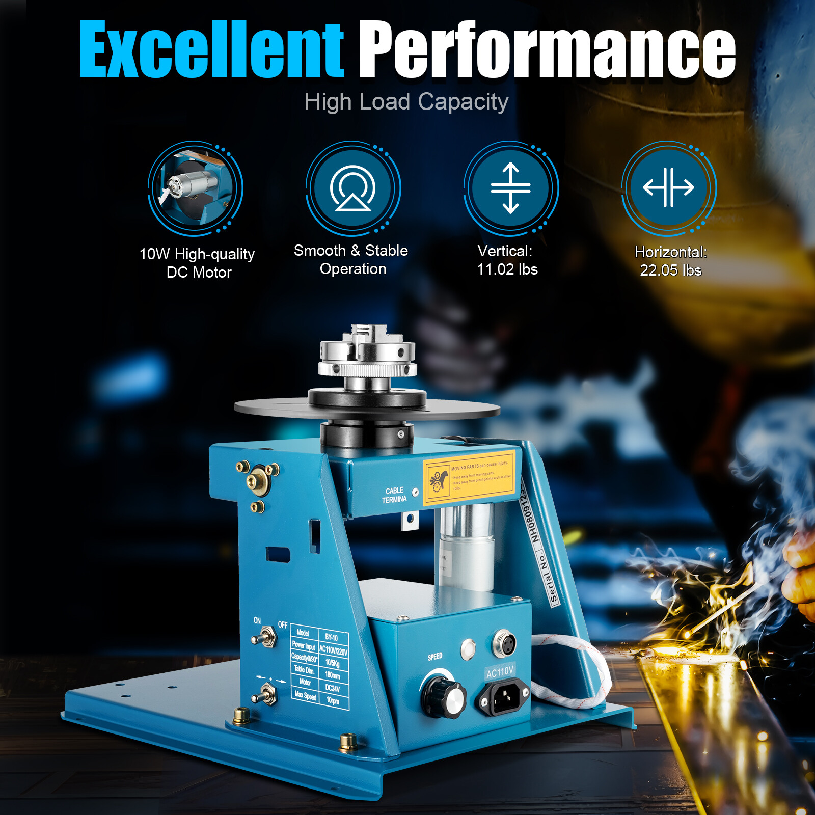 Welding Positioner Automatic Pipe Welding Automatic Rotary Table Positioner 10kg